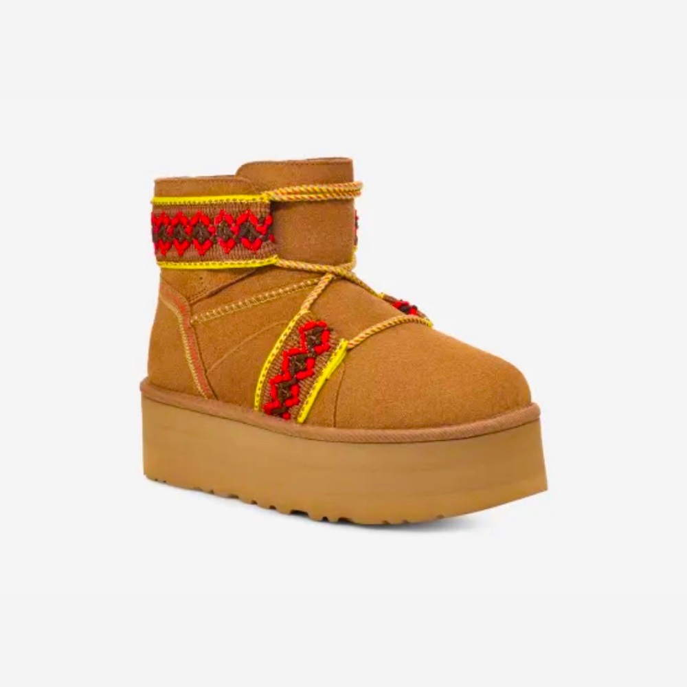 NEW UGG - Classic Mini II Braid Platform - Picture 3 of 16